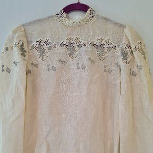 Vintage Blouse ~ Cloak of Many Colors by Liberty & Lucrezia ~ Linen